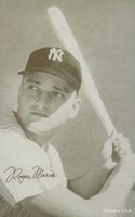 1963 Exhibits # Roger Maris Baseball Card