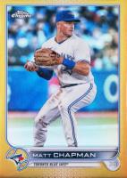 2022 Topps Chrome Update #USC15 Matt Chapman Gold Refractor Baseball Card