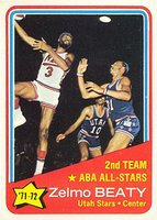 1972 Topps #256 Zelmo Beaty Aba All-Stars Basketball Card