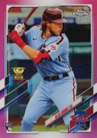 2021 Topps Chrome #119 Alec Bohm Pink Refractor Baseball Card
