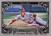 2013 Topps Gypsy Queen Sliding Stars #SS-MT Mike Trout Baseball Card
