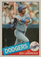1985 Topps #418 Ken Landreaux Baseball Card