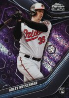 2023 Topps Chrome Black #50 Adley Rutschman Purple Mini Diamond Baseball Card