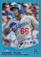 2013 Topps Update #US46 Yasiel Puig Wal-Mart Blue Border Baseball Card