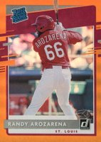 2020 Panini Donruss #51 Randy Arozarena Holo Orange Baseball Card