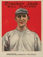 1914 Cracker Jack #85 Buck Herzog Baseball Card