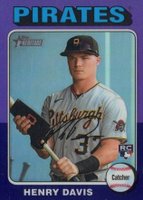 2024 Topps Heritage #415 Henry Davis Chrome-Purple Baseball Card