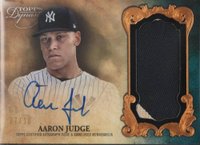 2021 Topps Dynasty Autographed Patch #AJ2 Aaron Judge Baseball Card