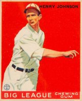 1933 Goudey #14 Henry Johnson Baseball Card