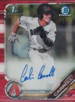 2019 Bowman Draft Chrome Draft Picks Autograph #CDACC Corbin Carroll Red Refractor Baseball Card