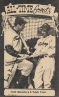 1973 TCMA All-Time Greats Postcard # Hank Greenberg/Ralph Kiner Baseball Card