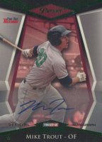 2011 Tristar Pursuit #1 Mike Trout Autograph-Green Baseball Card