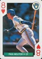 1991 U.S. Playing Card All-Stars # Paul Molitor 8 Of Hearts Baseball Card
