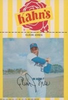 1967 Kahn's Wieners # Cleon Jones Baseball Card