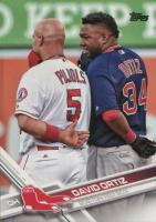 2017 Topps #350 David Ortiz With Pujols Baseball Card