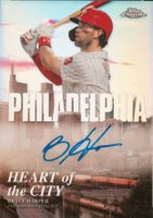 2022 Topps Chrome Heart of the City Autographs #HOCABH Bryce Harper Baseball Card