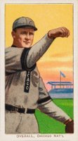 1909 White Borders Cycle 460 #373 Orval Overall Hand Face Level Baseball Card