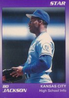 1990 Star Bo Jackson #4 Bo Jackson High School Info Baseball Card