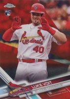 2017 Topps Chrome Update #HMT36 Luke Voit Red Refractor Baseball Card