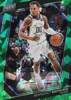 2023 Panini National VIP Gold Rookies #RC11 Bennedict Mathurin Green Sparkle Basketball Card