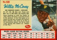 1962 Post Cereal #131 Willie McCovey Baseball Card