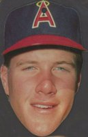 1989 Topps Heads Up Test #16 Jim Abbott Baseball Card