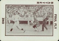 1913 National Game #47 Batter swing-look back Baseball Card