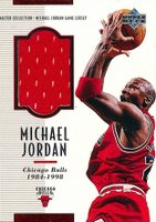 1999 Upper Deck MJ Master Collection Game Jersey #MJGJ3 Michael Jordan Basketball Card