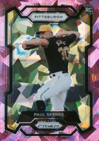 2024 Panini Prizm #118 Paul Skenes Pink Ice Baseball Card