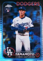 2024 Topps Chrome Update #USC108 Yoshinobu Yamamoto Prism Refractor Baseball Card