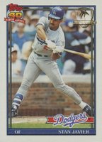 1991 Topps Desert Shield #61 Stan Javier Baseball Card