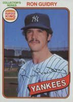 1980 Burger King Pitch, Hit & Run #4 Ron Guidry Baseball Card