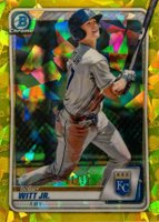 2020 Bowman Draft Chrome Sapphire Edition #BD152 Bobby Witt Jr. Yellow Baseball Card