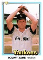 1981 Donruss #107 Tommy John Baseball Card