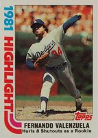 1982 Topps #6 Fernando Valenzuela Baseball Card