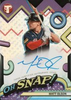 2024 Topps Pristine Oh Snap! Autographs #MO Matt Olson Baseball Card