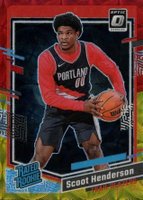 2023 Panini Donruss Optic #239 Scoot Henderson Red and Gold International Basketball Card