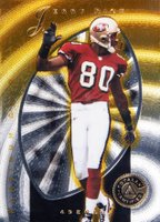 1997 Pinnacle Totally Certified #9 Jerry Rice Platinum Gold Football Card