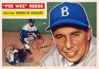 1956 Topps #260 Pee Wee Reese Baseball Card