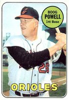 1969 Topps #15 Boog Powell Baseball Card