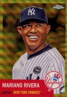 2022 Topps Chrome Platinum Anniversary #19 Mariano Rivera Gold Wave Refractor Baseball Card
