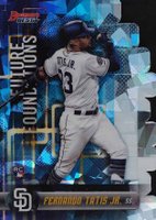 2019 Bowman's Best Future Foundations Die-Cut #FTJ Fernando Tatis Jr. Atomic Refractor Baseball Card