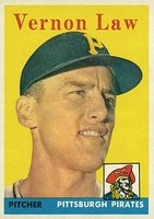 1958 Topps #132 Vernon Law Baseball Card