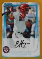 2011 Bowman Chrome Prospects #BCP1 Bryce Harper Gold Refractor Baseball Card