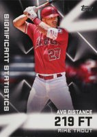 2023 Topps Significant Statistics #SS7 Mike Trout Baseball Card