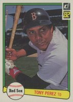 1982 Donruss #408 Tony Perez Baseball Card