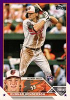 2023 Topps #206 Gunnar Henderson Purple Baseball Card