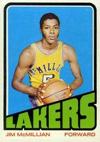 1972 Topps #89 Jim McMillian Basketball Card