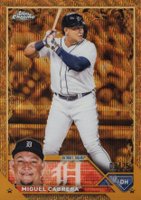2023 Topps Gilded Collection #61 Miguel Cabrera Wave Gold Etch Baseball Card