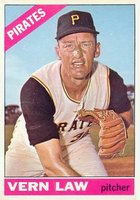 1966 Topps #15 Vern Law Baseball Card